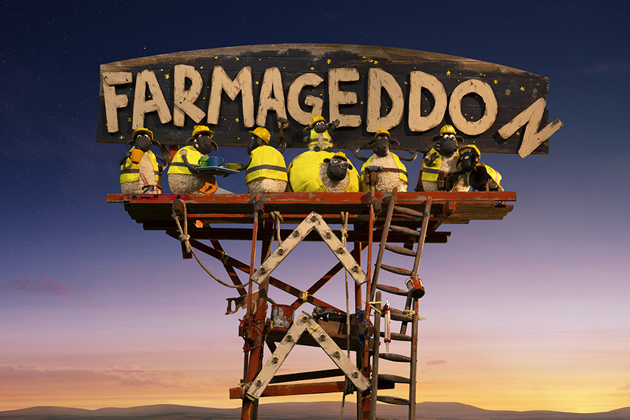 Baranek Shaun Film. Farmageddon - dubbing