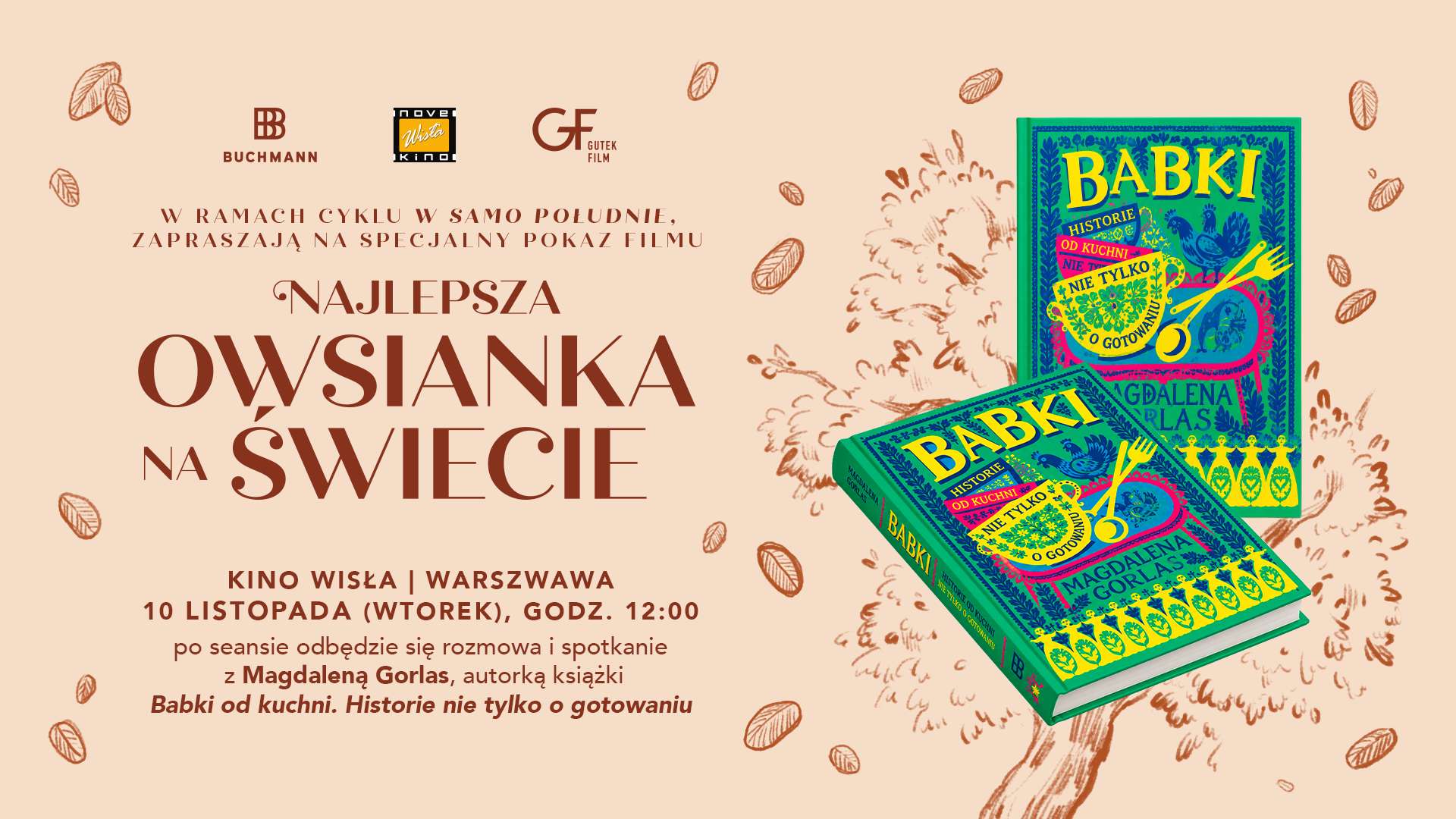 WSP: Najlepsza owsianka na świecie - przedpremiera + spotkanie z Magdaleną Gorlas